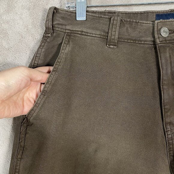 Abercrombie & Fitch Men's Loose Workwear Pants Size 32 Carpenter Utiliity Brown - Picture 4 of 15